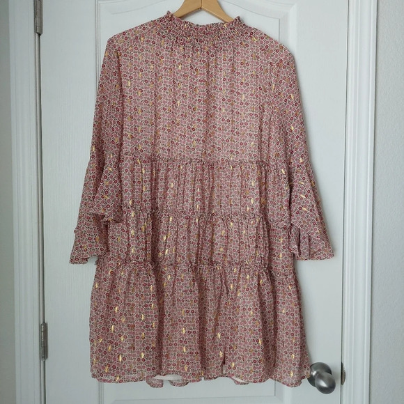 Storia Ruffle Bell Sleeve Dress Size Meduim - Picture 3 of 12